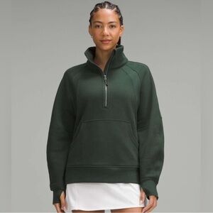 EUC Lululemon oversized scuba long funnel neck Legacy Green size XL/XXL